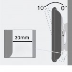 Fits Samsung TV model UE50JU6400WXXH Black Tilting TV Bracket