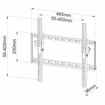 Fits Samsung TV model UE50TU7000KXXU Black Tilting TV Bracket